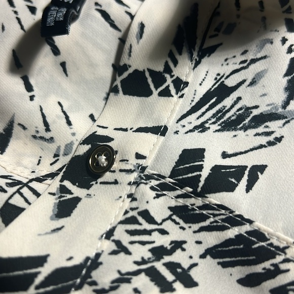 ROBERT RODRIGUEZ Printed Button Down in Black and White SZ M long sleeves (343) - Picture 5 of 8
